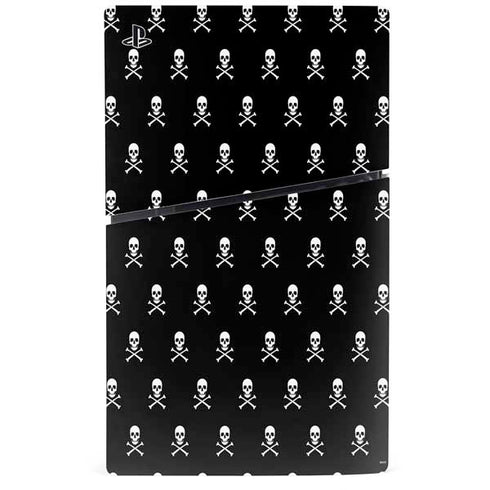 Skull and Crossbones (white) PS5 Slim Digital Edition Console Skin