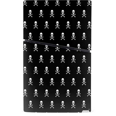 Skull and Crossbones (white) PS5 Slim Digital Edition Console Skin