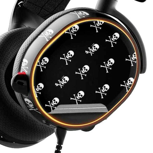 Skull and Crossbones (white) SteelSeries Arctis 3 Skin
