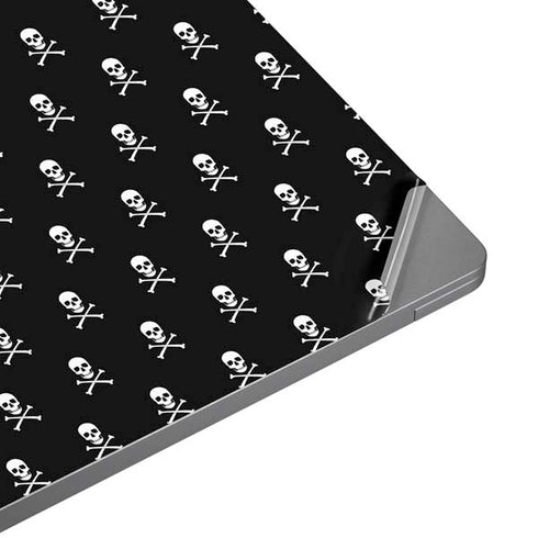 Skull and Crossbones (white) Universal Laptop 15in (12.2 x 8.8in) Skin