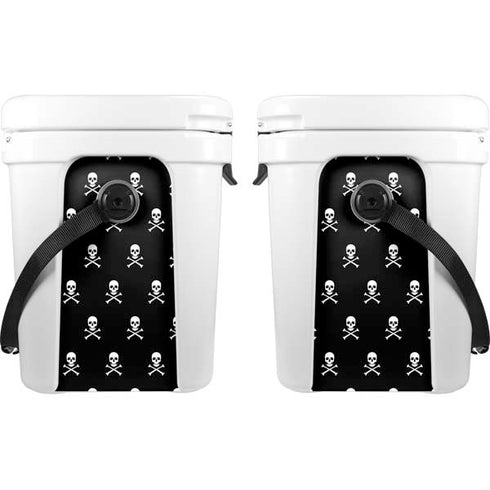 Skull and Crossbones (white) YETI Roadie 24 Hard Cooler Skin