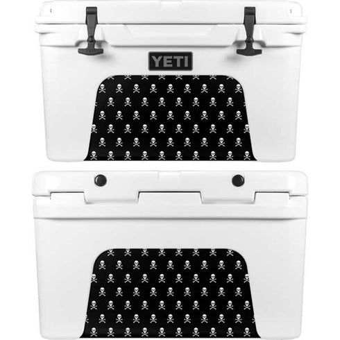 Skull and Crossbones (white) YETI Tundra 45 Hard Cooler Skin