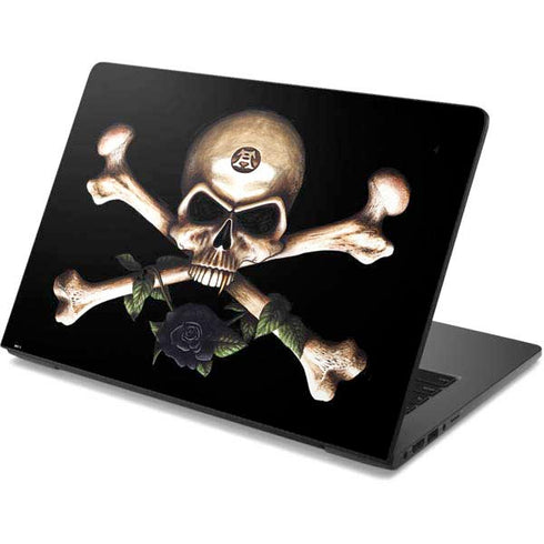 Alchemy Skull and Crossbones Dell Chromebook Skin