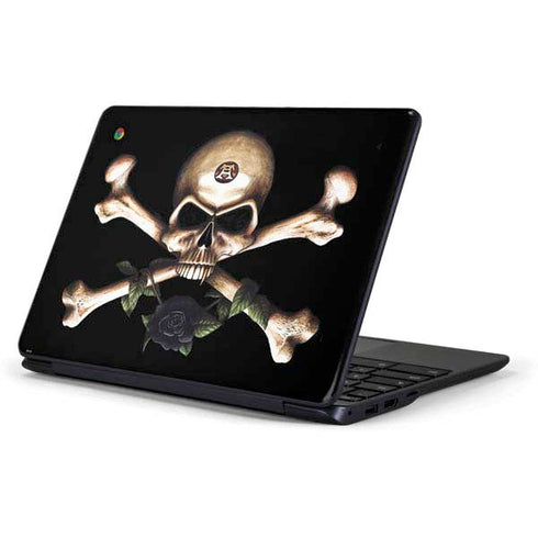 Alchemy Skull and Crossbones Samsung Chromebook Skin
