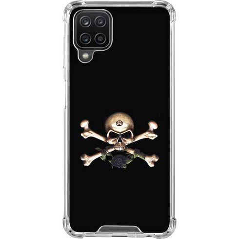 Alchemy Skull and Crossbones Galaxy A12 Clear Case