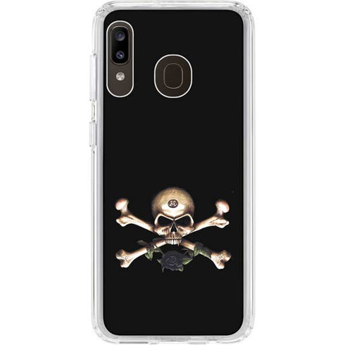 Alchemy Skull and Crossbones Galaxy A20 Clear Case