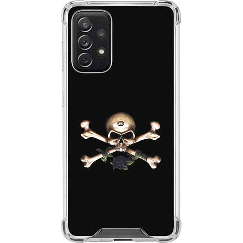 Alchemy Skull and Crossbones Galaxy A72 5G Clear Case