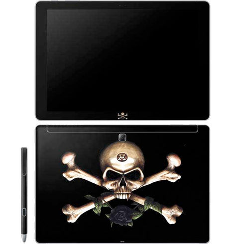 Alchemy Skull and Crossbones Galaxy Book 12in Skin