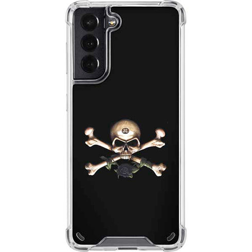 Alchemy Skull and Crossbones Galaxy S21 5G Clear Case