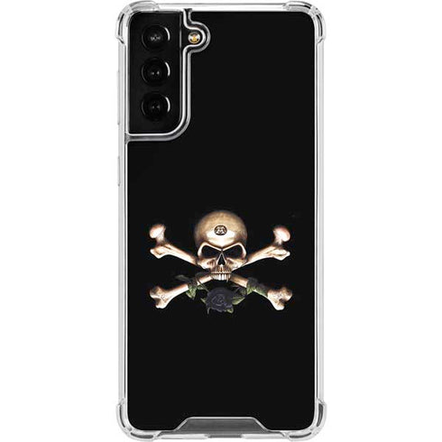 Alchemy Skull and Crossbones Galaxy S21 FE Clear Case