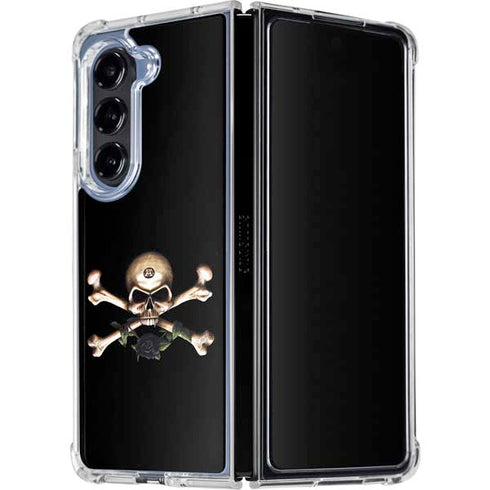 Alchemy Skull and Crossbones Galaxy Z Fold5 5G Clear Case