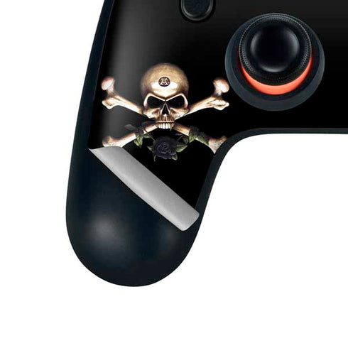 Alchemy Skull and Crossbones Google Stadia Controller Skin
