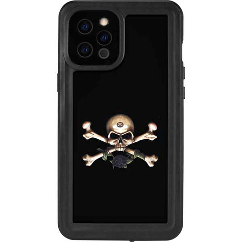 Alchemy Skull and Crossbones iPhone 12 Pro Max Waterproof Case