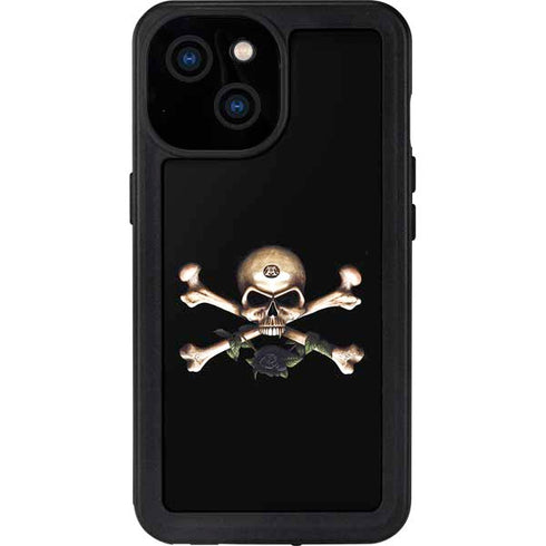 Alchemy Skull and Crossbones iPhone 13 Mini Waterproof Case
