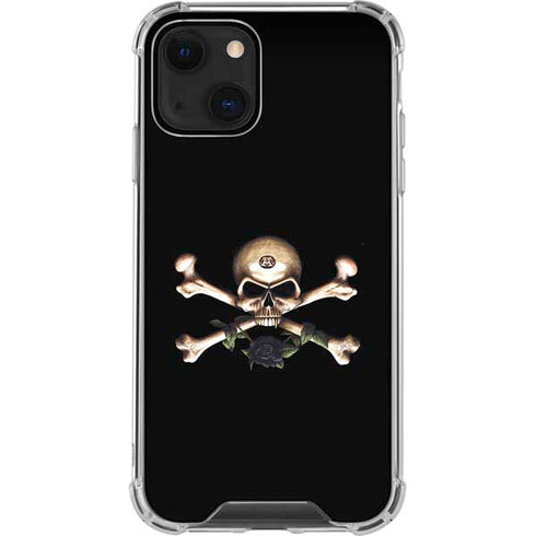 Alchemy Skull and Crossbones iPhone 14 Plus Clear Case