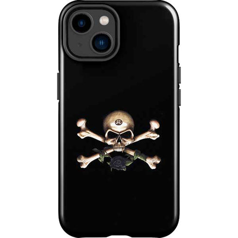 Alchemy Skull and Crossbones iPhone 14 Plus Impact Case