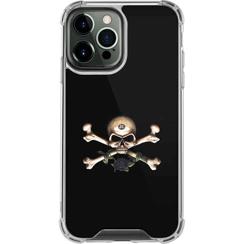 Alchemy Skull and Crossbones iPhone 14 Pro Max Clear Case