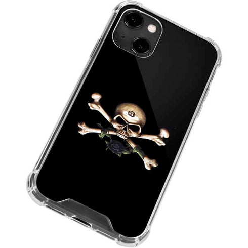 Alchemy Skull and Crossbones iPhone 15 Plus Clear Case