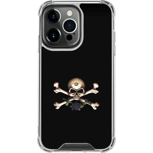 Alchemy Skull and Crossbones iPhone 15 Pro Clear Case