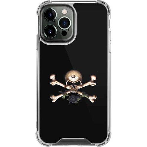 Alchemy Skull and Crossbones iPhone 15 Pro Max Clear Case