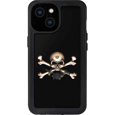 Alchemy Skull and Crossbones iPhone 15 Waterproof Case