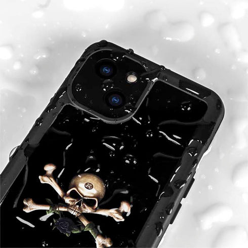 Alchemy Skull and Crossbones iPhone 15 Waterproof Case