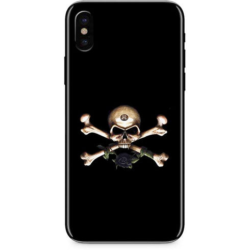 Alchemy Skull and Crossbones iPhone X Skin