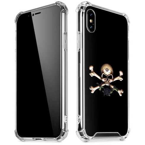 Alchemy Skull and Crossbones iPhone XS Max Clear Case