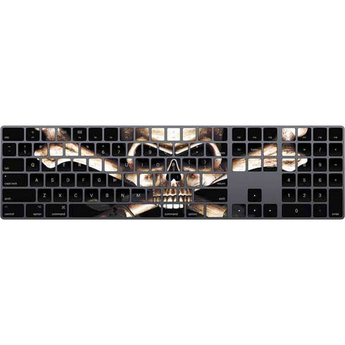 Alchemy Skull and Crossbones Magic Keyboard with Numeric Keypad Skin