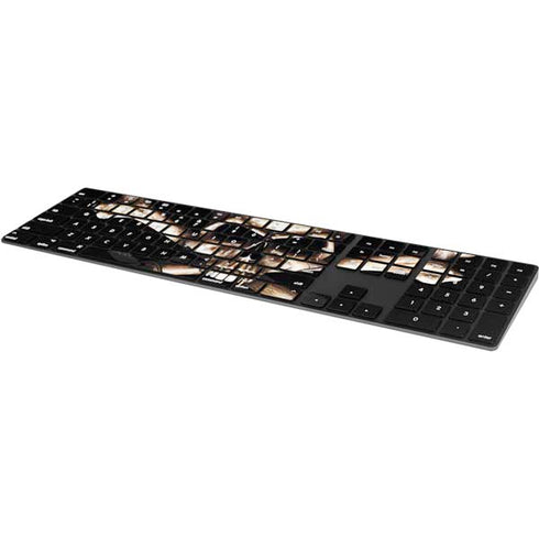 Alchemy Skull and Crossbones Magic Keyboard with Numeric Keypad Skin