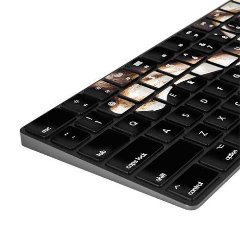 Alchemy Skull and Crossbones Magic Keyboard with Numeric Keypad Skin