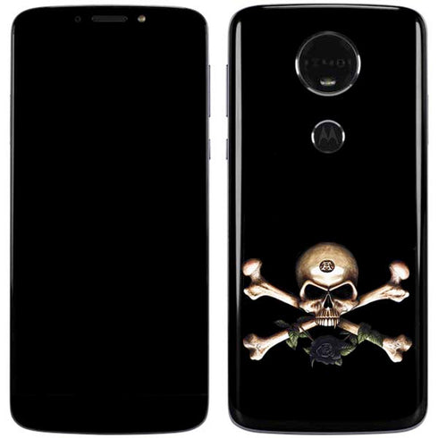 Alchemy Skull and Crossbones Moto E5 Plus Skin