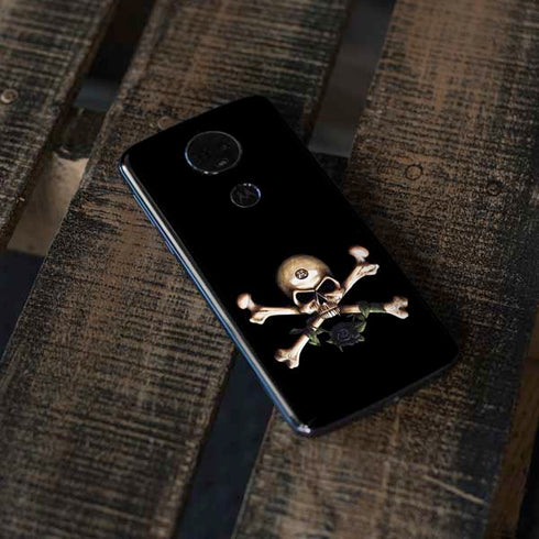 Alchemy Skull and Crossbones Moto E5 Plus Skin