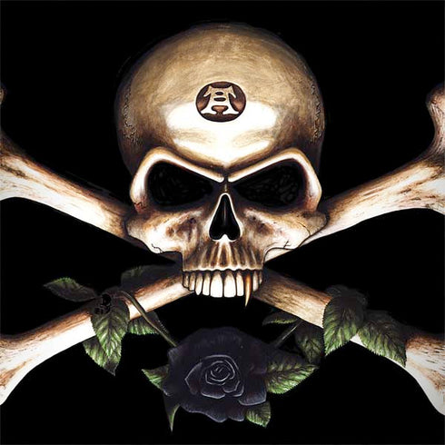 Alchemy Skull and Crossbones PlayStation 4 Gold Wireless Headset Skin