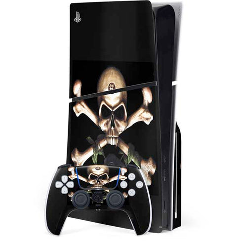 Alchemy Skull and Crossbones PS5 Slim Disk Bundle Skin