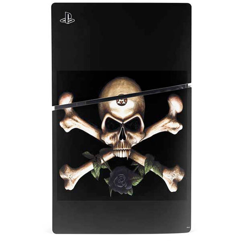 Alchemy Skull and Crossbones PS5 Slim Digital Edition Console Skin