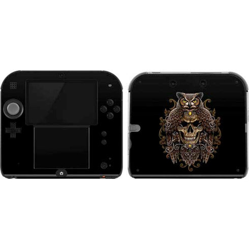 Skull and Owl by Sarah Richter Nintendo 2DS Skin