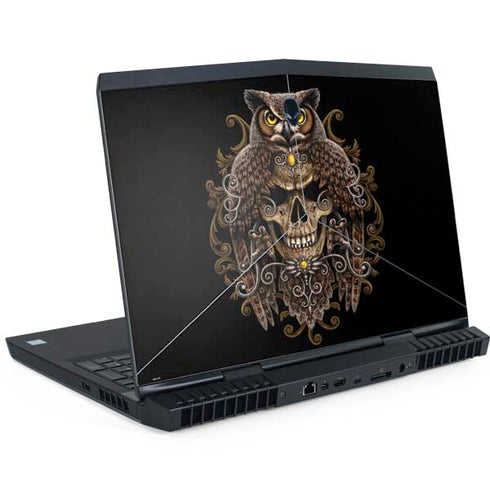 Skull and Owl by Sarah Richter Dell Alienware Skin