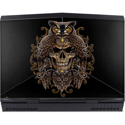 Skull and Owl by Sarah Richter Dell Alienware Skin