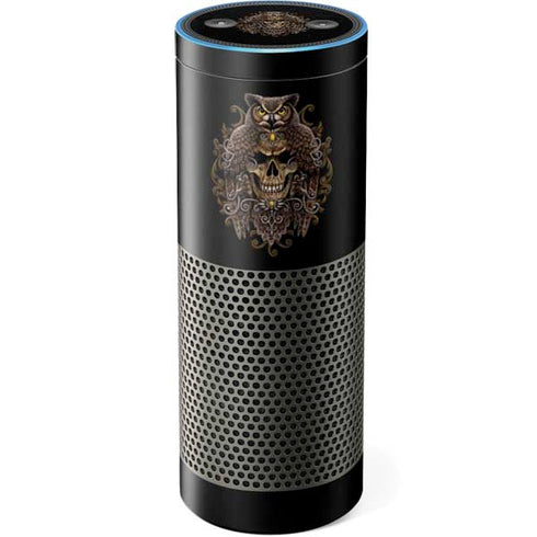 Skull and Owl by Sarah Richter Amazon Echo Skin