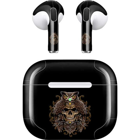 Skull and Owl by Sarah Richter Apple AirPods (3rd Gen 2021) Skin