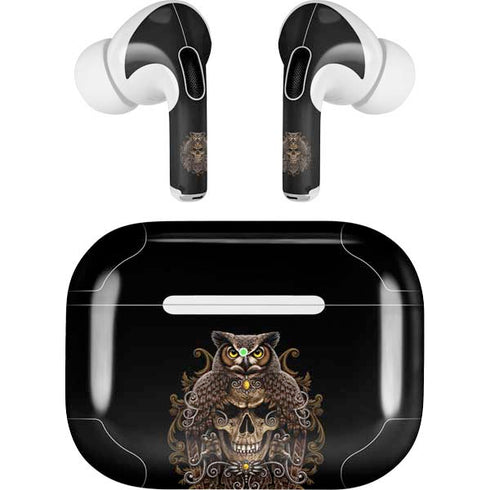 Skull and Owl by Sarah Richter Apple AirPods Pro Skin