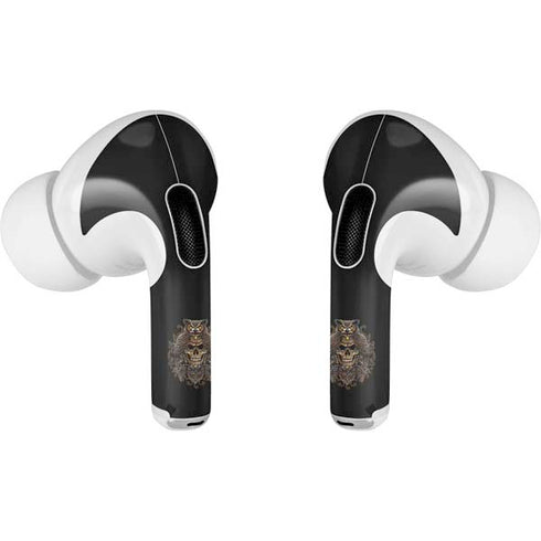 Skull and Owl by Sarah Richter Apple AirPods Pro Skin