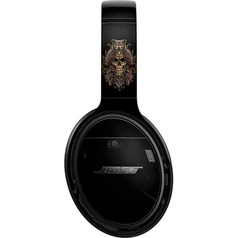 Skull and Owl by Sarah Richter Bose QuietComfort 35 Headphones Skin
