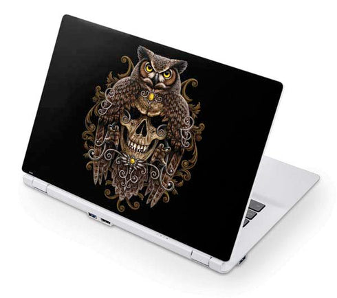 Skull and Owl by Sarah Richter Acer Chromebook Skin