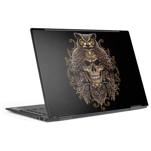 Skull and Owl by Sarah Richter HP Envy Skin