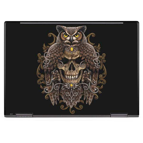 Skull and Owl by Sarah Richter HP Envy Skin