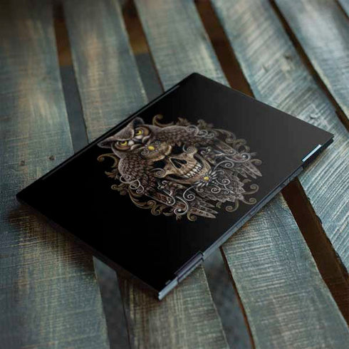 Skull and Owl by Sarah Richter HP Envy Skin