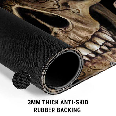 Skull and Owl by Sarah Richter Gaming Mouse Pad