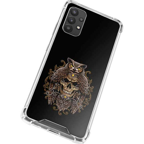Skull and Owl by Sarah Richter Galaxy A32 5G Clear Case